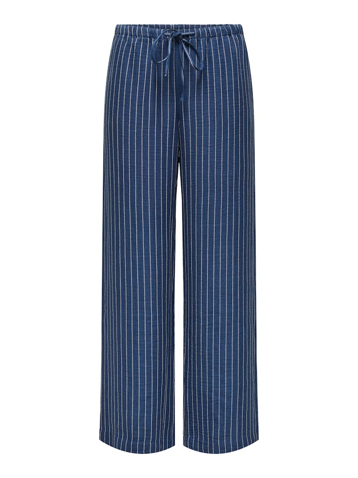 Jdypower Mw Wide Pant Wvn Noos - Blauw Dessin