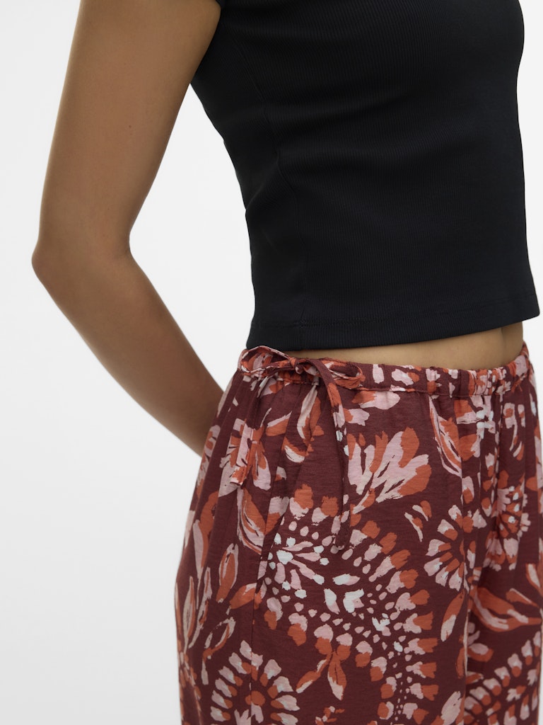 Vmnellie Carla Hw Pants Wvn Ga - Rood Dessin