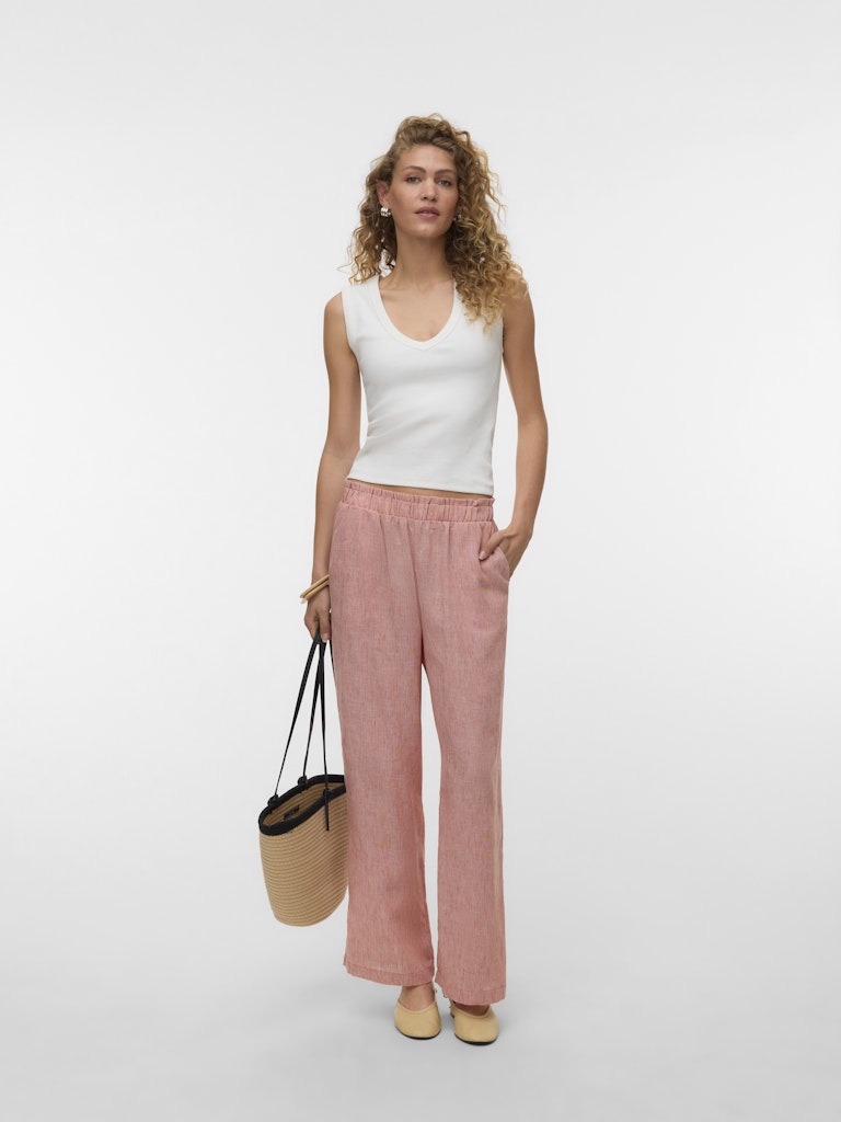 Vmcharline Hw Trousers Exp - Oud Roze