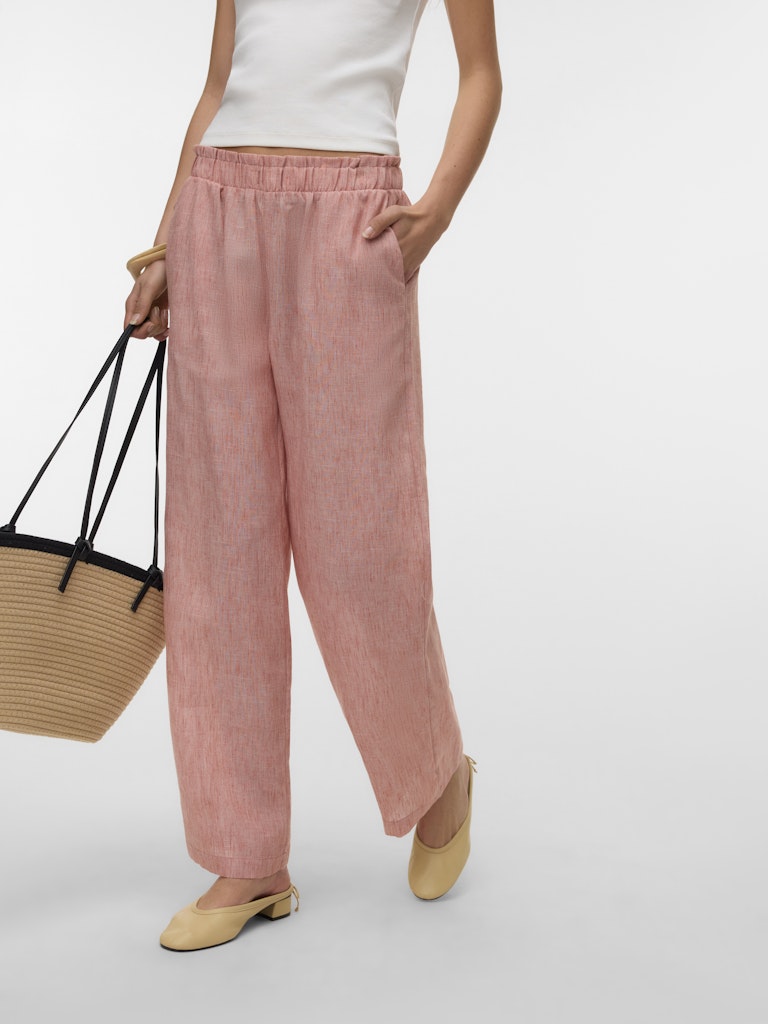 Vmcharline Hw Trousers Exp - Oud Roze