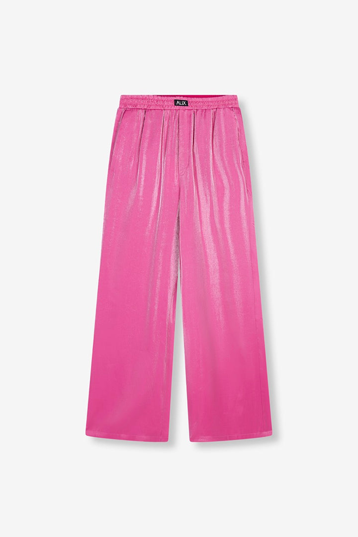 Shine Wide Leg Pants - Pink