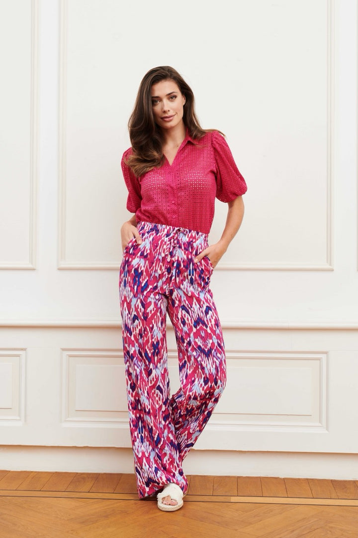 Trouser Maggie - Roze Dessin