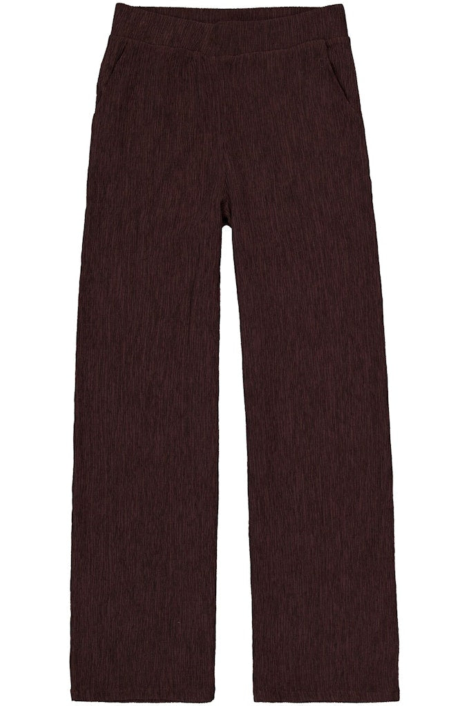 Garcia Lange Broek Met Structuur - Bruin