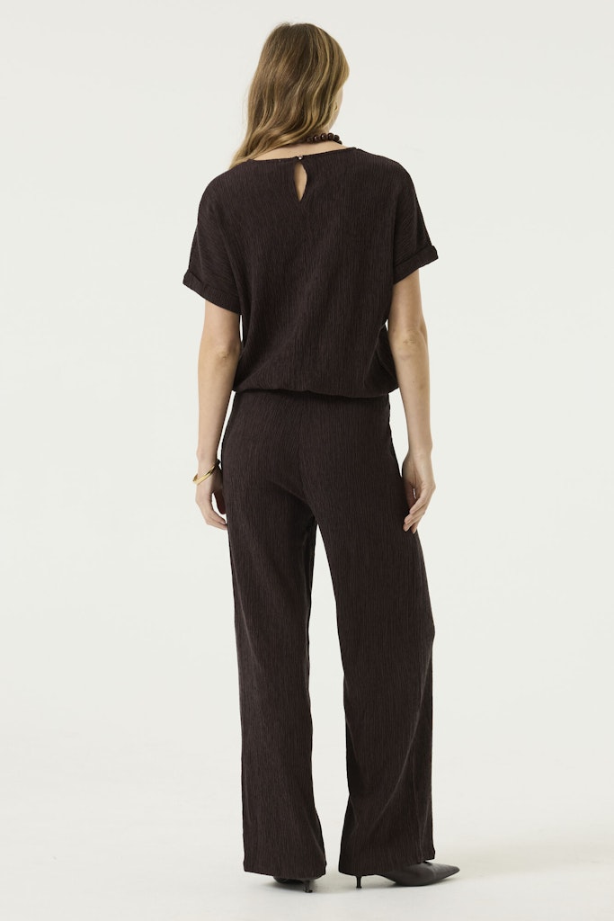 Garcia Lange Broek Met Structuur - Bruin