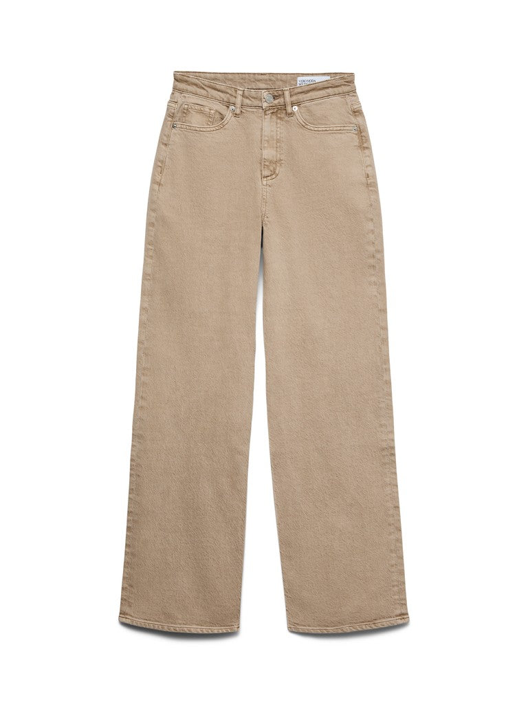 Vmtessa Hr Wide Jeans Color Ga - Licht Bruin