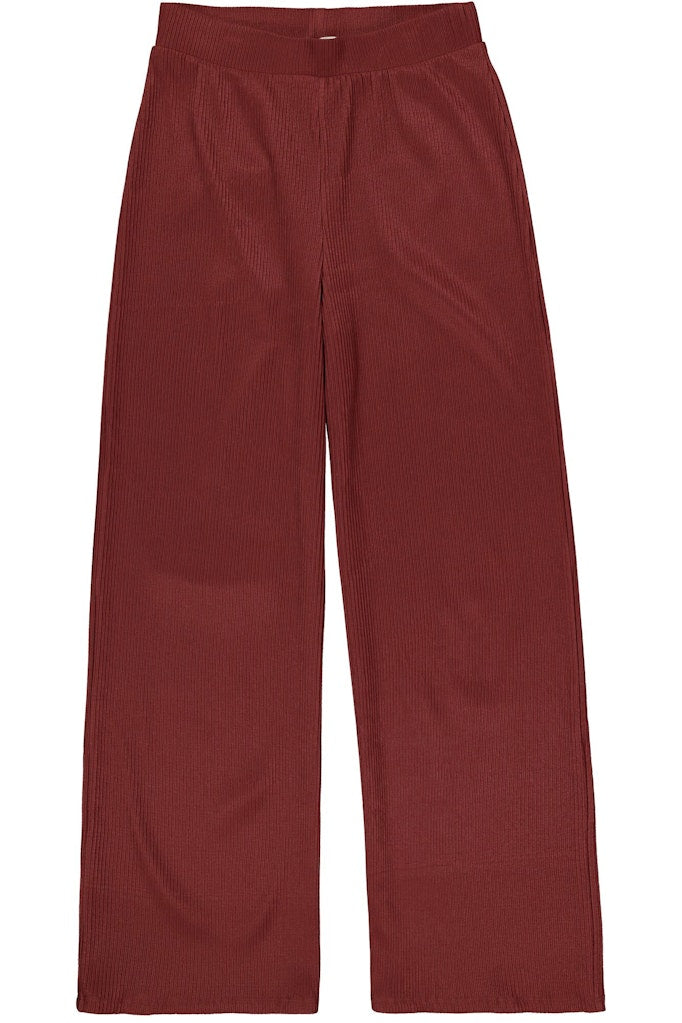 Lange Broek Met Streepstructuur - Brique