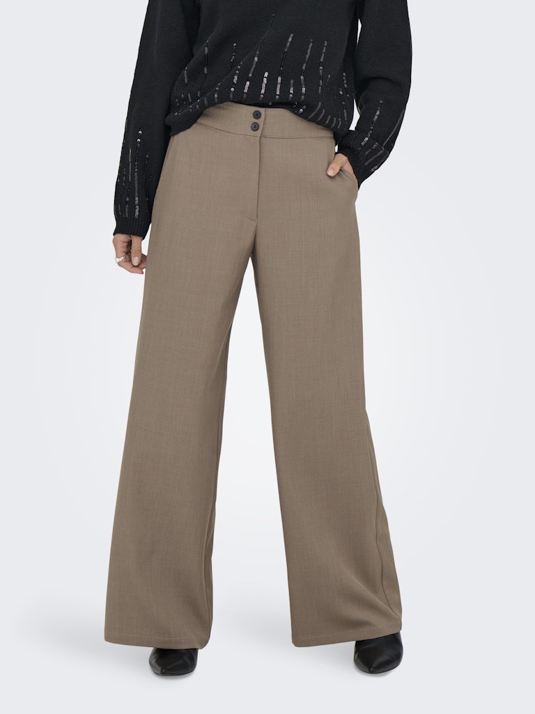 Jdydora Hw Wide Pant Tlr - Taupe