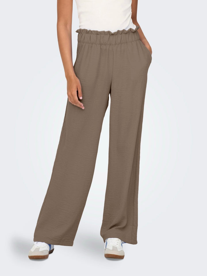 Jdydivya Hw Wide Pants Wvn - Taupe