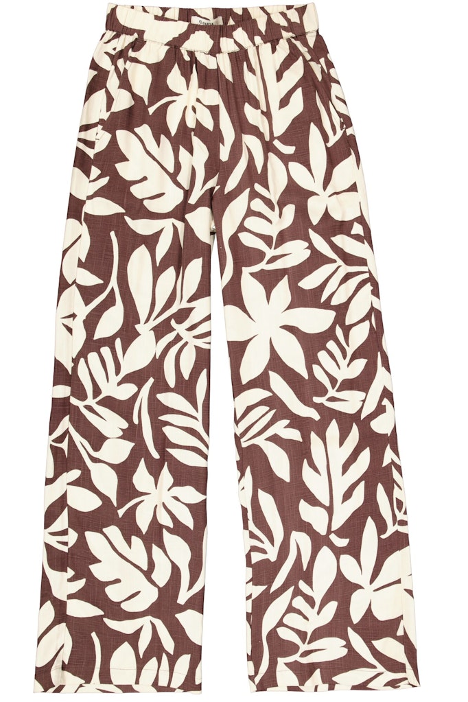 Lange Broek Aop - Bruin Dessin