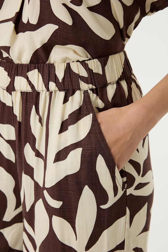 Lange Broek Aop - Bruin Dessin