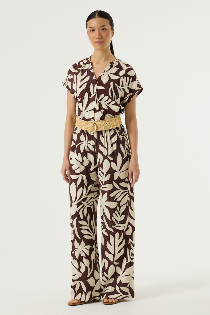 Lange Broek Aop - Bruin Dessin