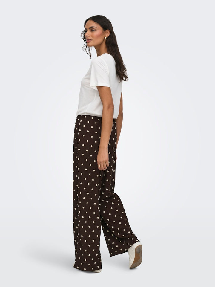 Jdydebbie New Loose Pant Jrs Dia - Bruin Dessin