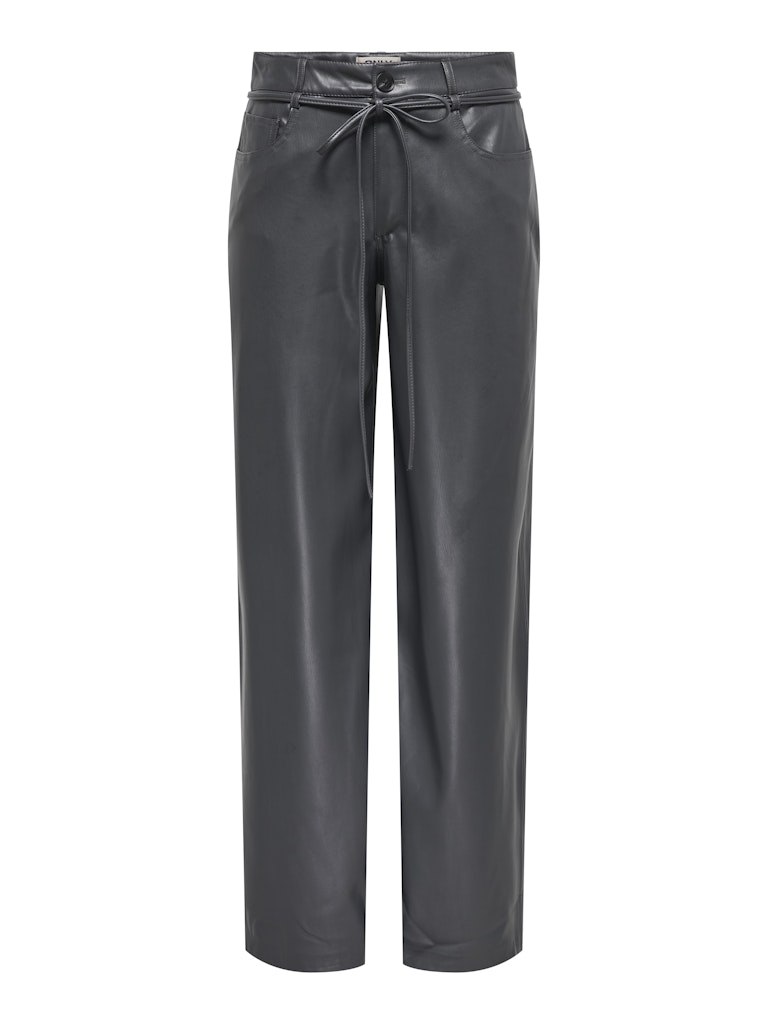 Onlgianna-story Mw Faux Lea Pant Cc Pnt - Grijs