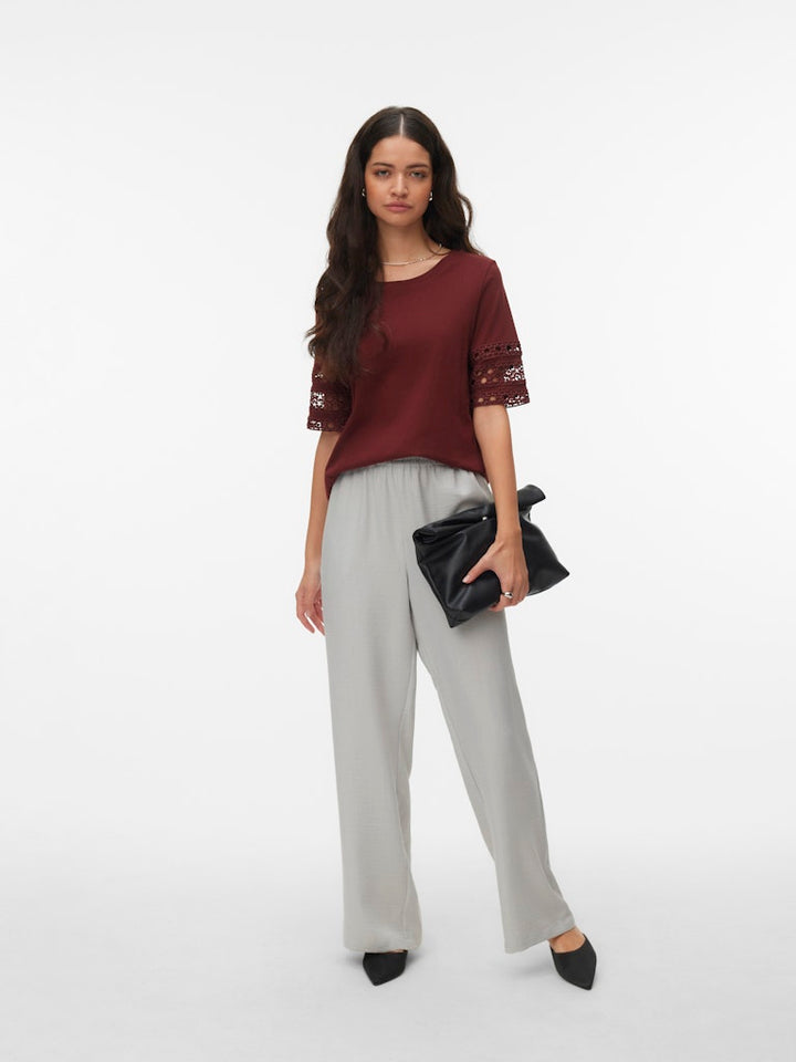 Vmjasmina Hw Pant Exp - Lichtgrijs