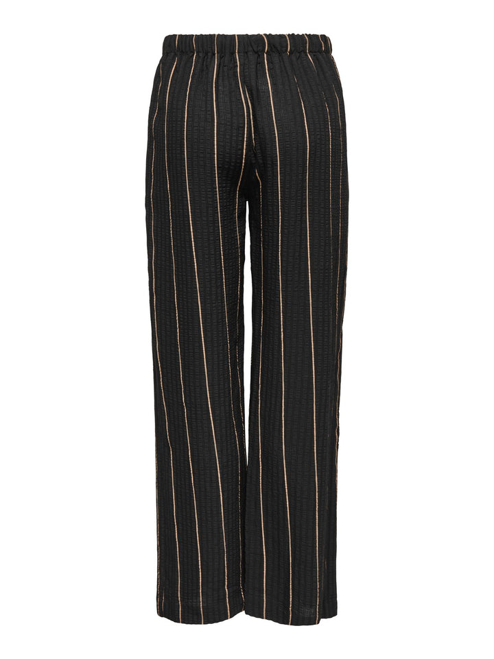 Jdyava Mw Pull Up Pant Wvn - Zwart Dessin