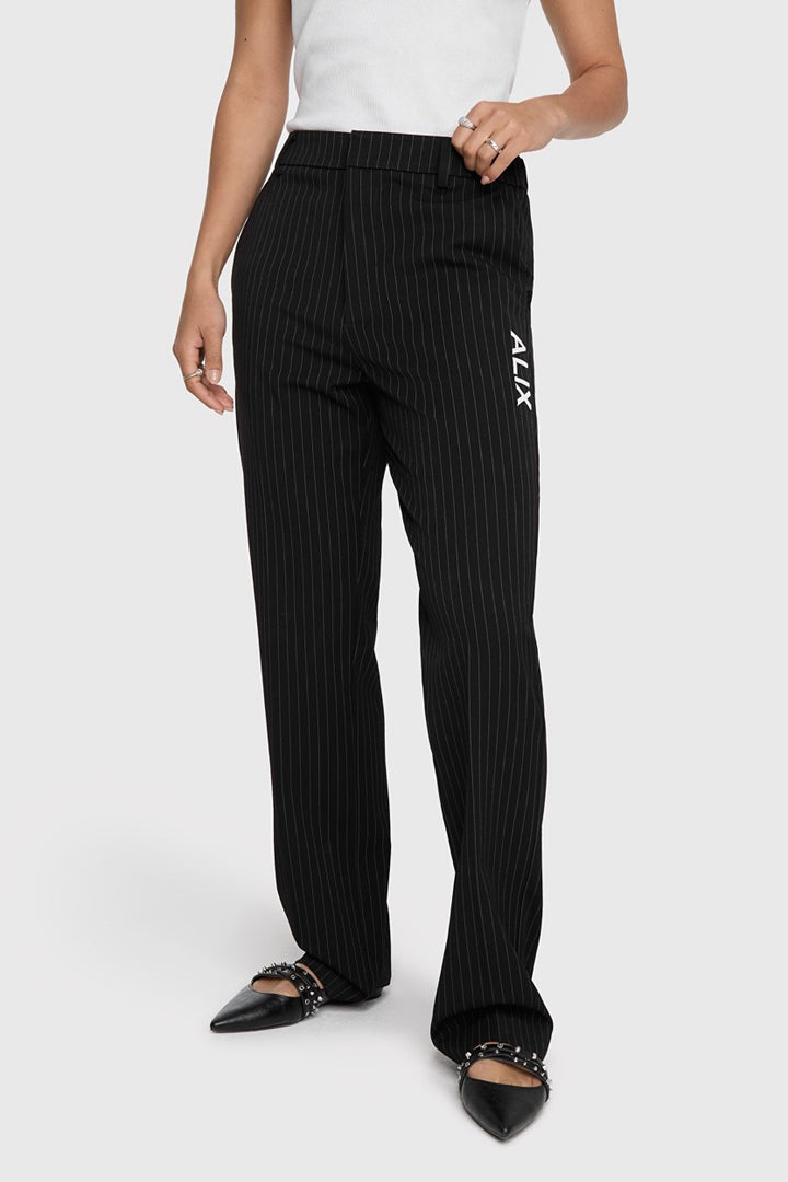 Relaxed Mix Suit Pant - Zwart Dessin