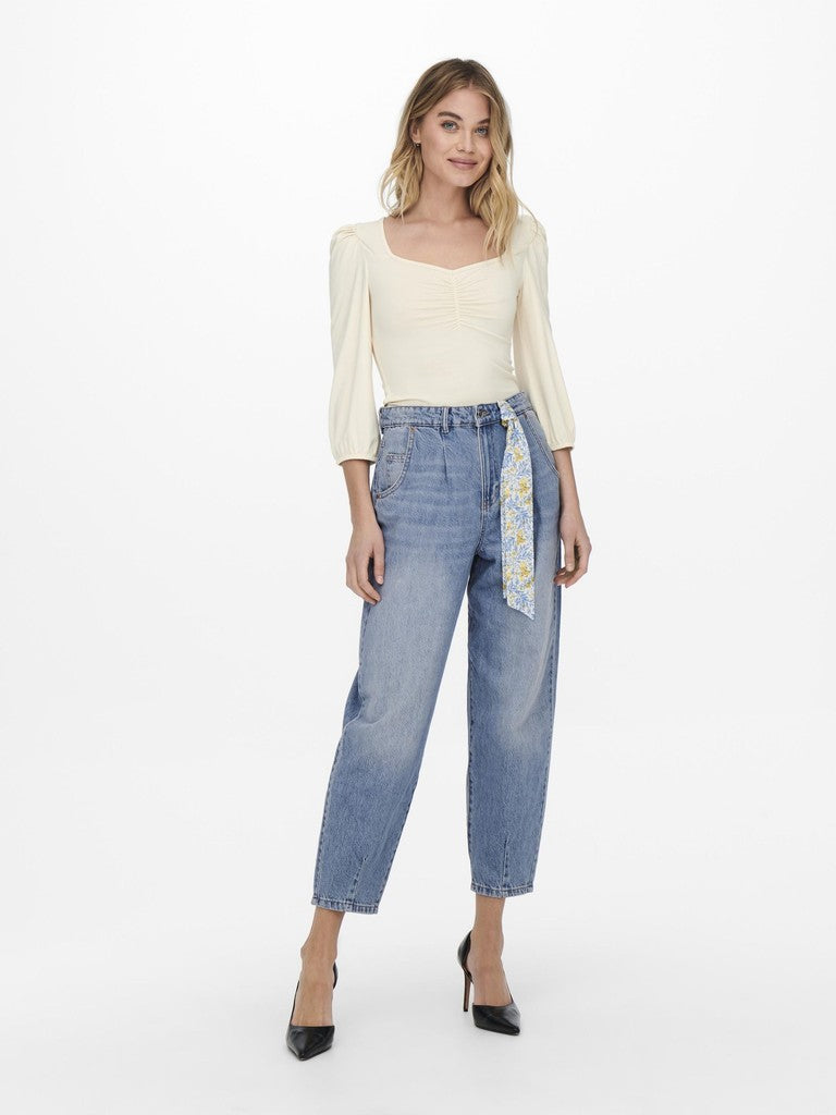 Onlverna Life Lb Bolloon Denim - Blue Denim