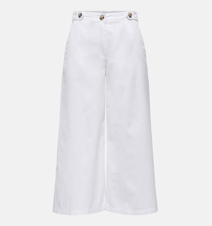 Jdyaura Hw Button Culotte Pant Pnt - Wit