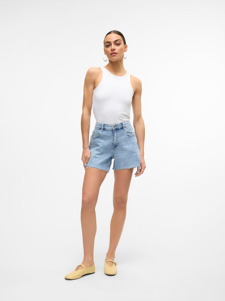 Vmtess Mr Short Dnm Shorts Mix Ga Noos - Blue Denim