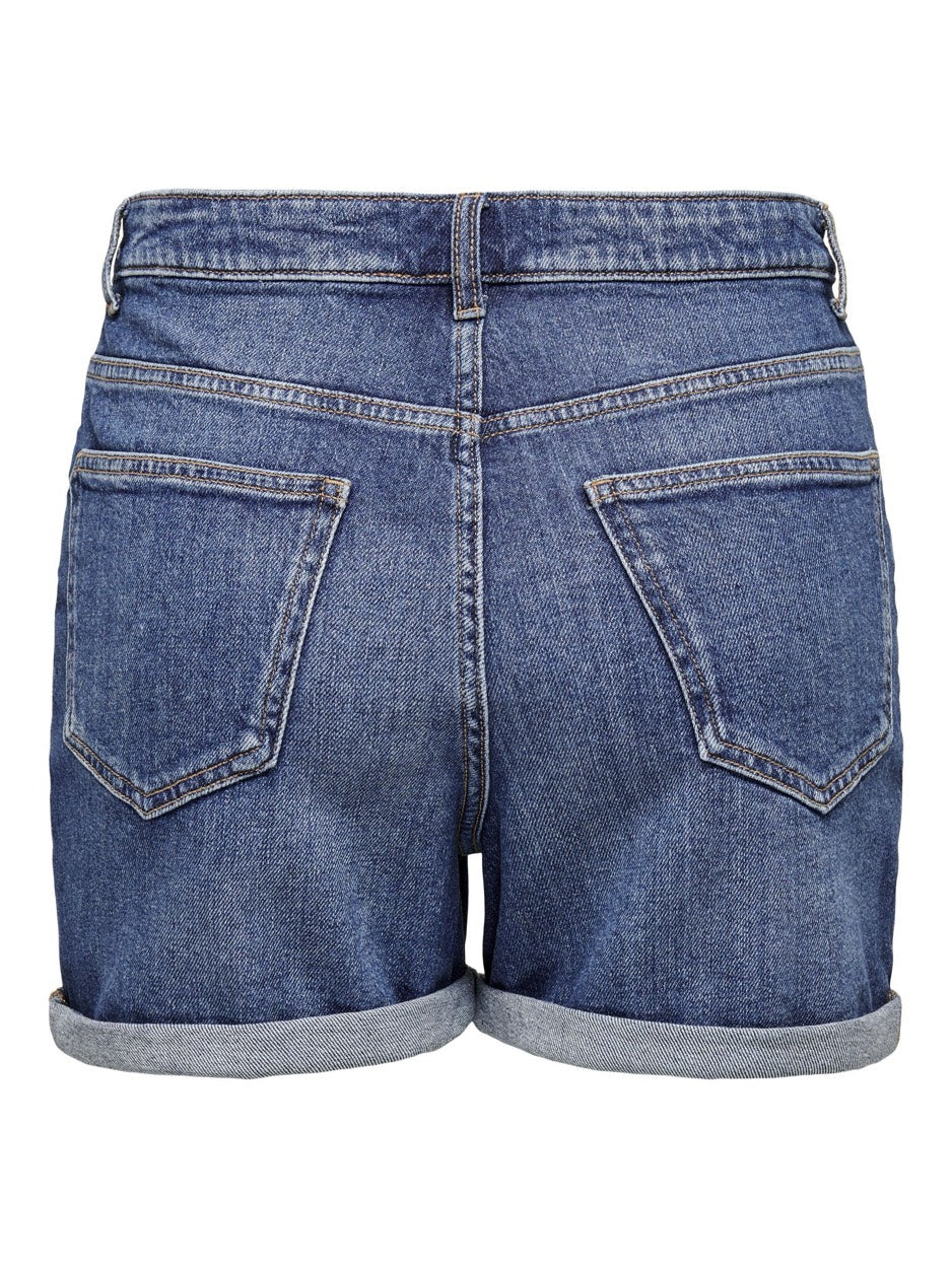 Onljosephine Stretch Shorts Dnm Azg - Blue Denim