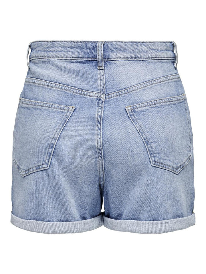 Onljosephine Stretch Shorts Dnm Azg - Blue Denim