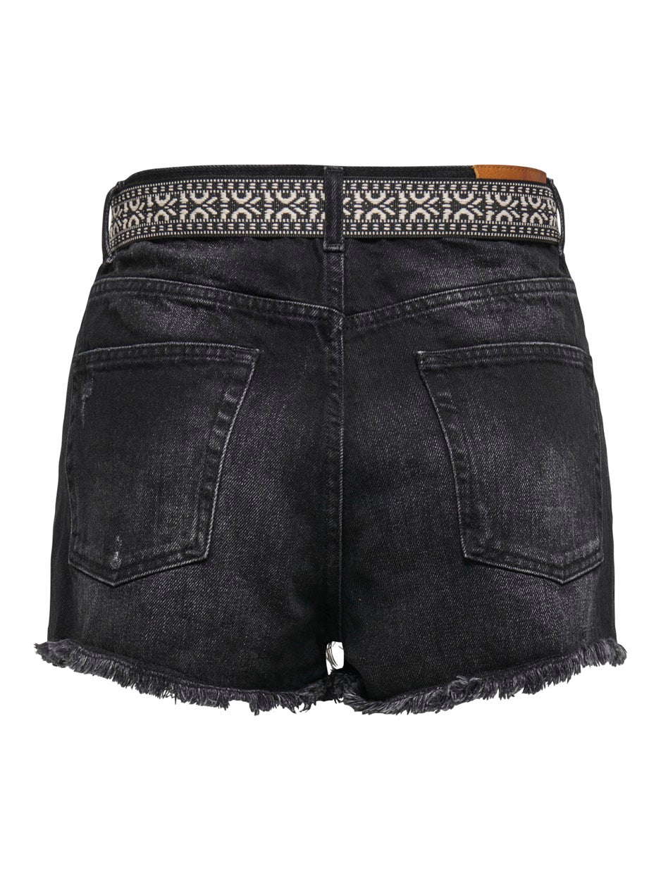 Onlrobyn Ex Hw St Vintage Dnm Short - Black Denim