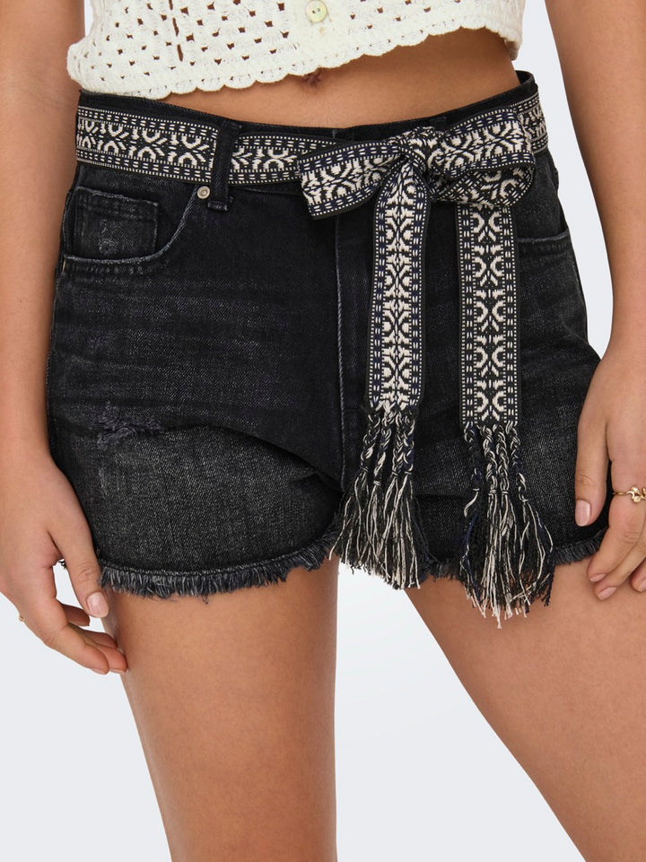 Onlrobyn Ex Hw St Vintage Dnm Short - Black Denim
