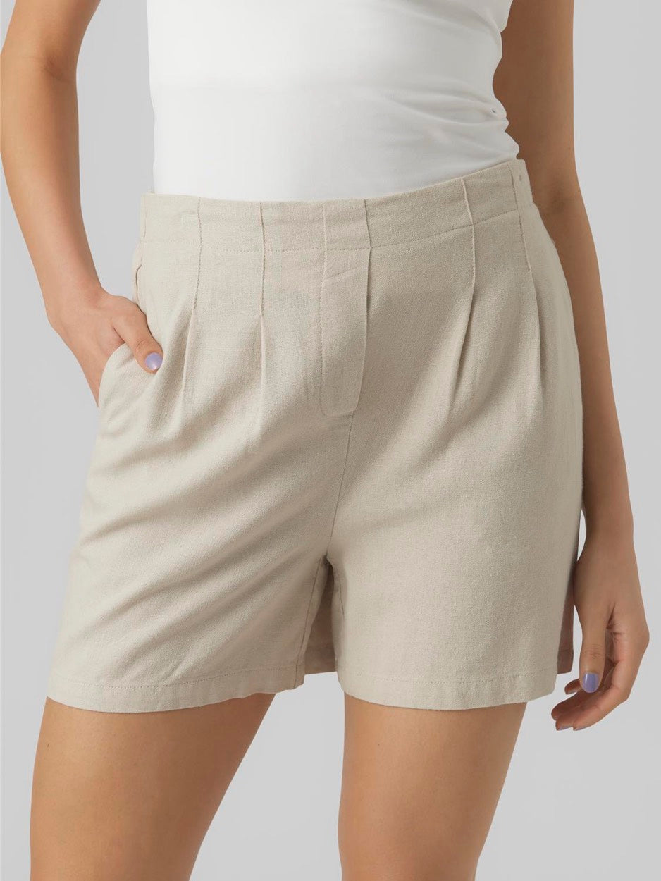 Vmjesmilo Hw Shorts Wvn Ga Noos - Beige