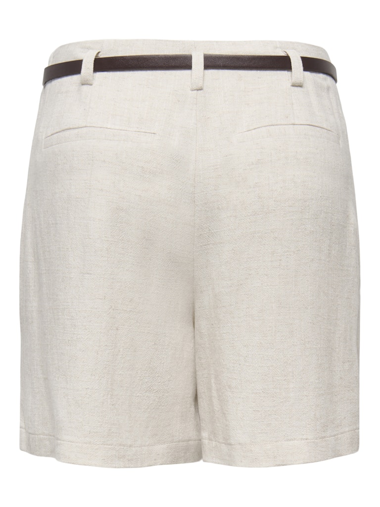 Onlsiesta Hw Belt Lin Bl Shorts Pnt Noos - Beige