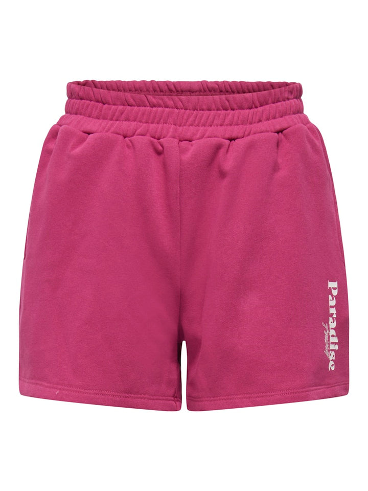 Onlcora Print Shorts Ub Swt - Fuchsia