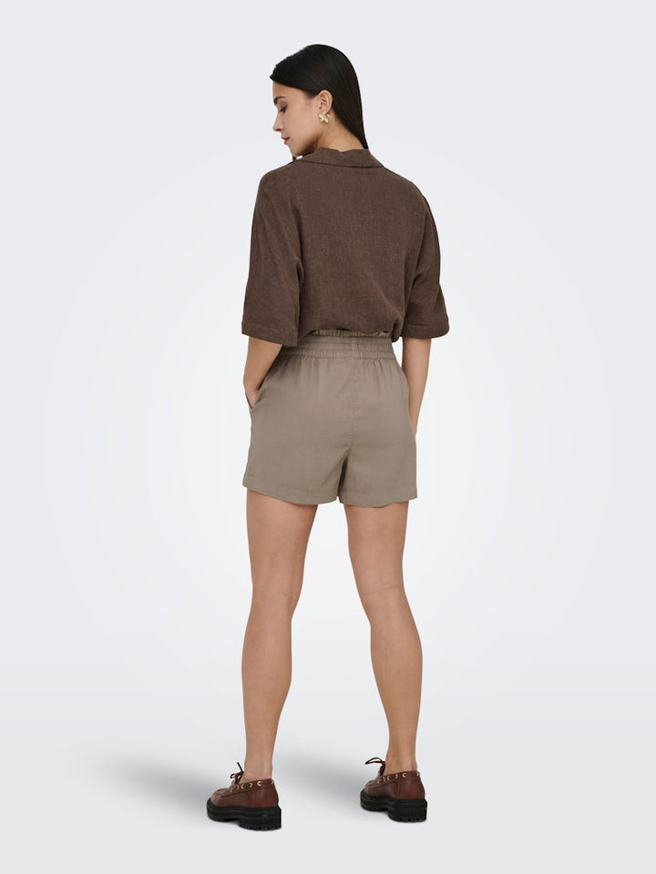 Onlaris Life Pull Up Shorts Wvn Cc - Taupe