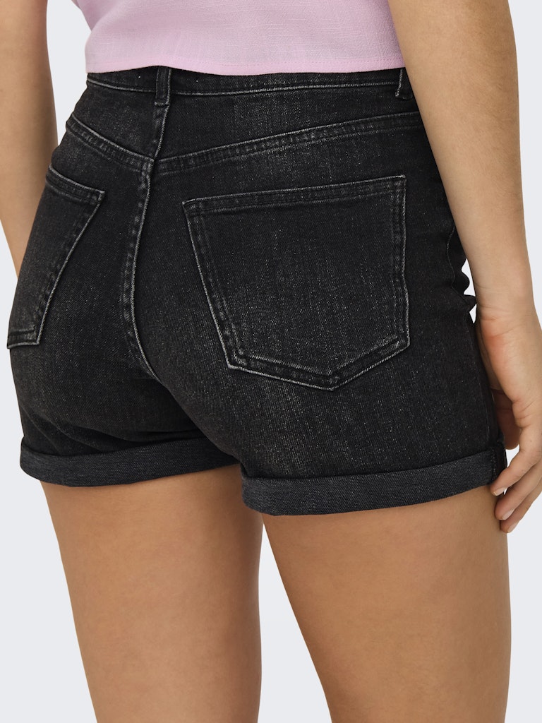Onljosephine Stretch Shorts Dnm Azg Noos - Zwart