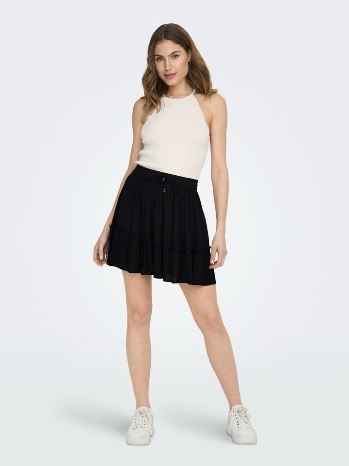 Onlibiza Life  Short Skirt Wvn Noos - Zwart