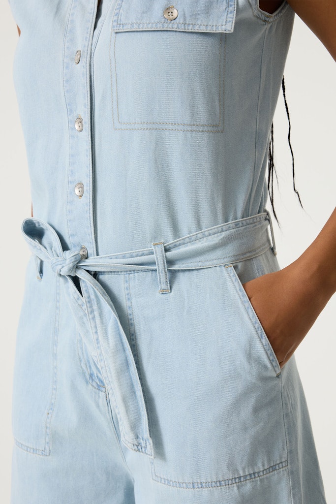 R260311 Ladies Jumpsuit - Blue Denim