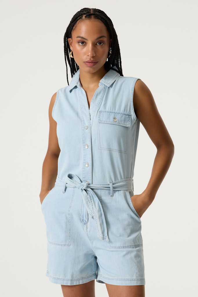 R260311 Ladies Jumpsuit - Blue Denim