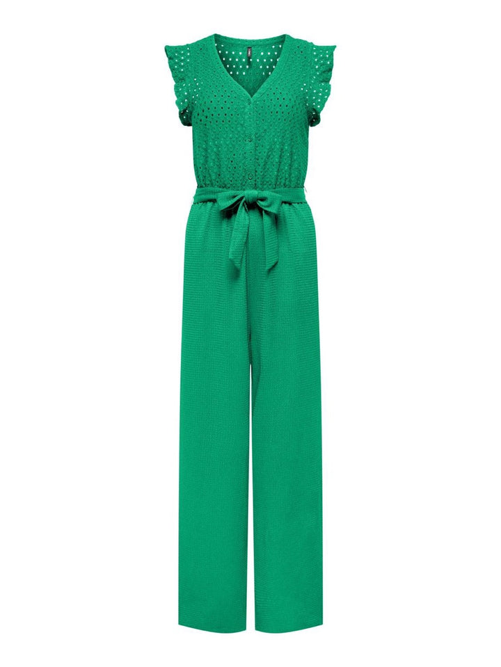 Onlelisa S/l V-neck Jumpsuit Jrs - Groen