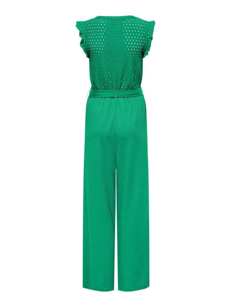 Onlelisa S/l V-neck Jumpsuit Jrs - Groen