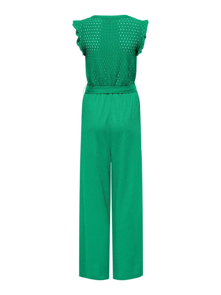 Onlelisa S/l V-neck Jumpsuit Jrs - Groen