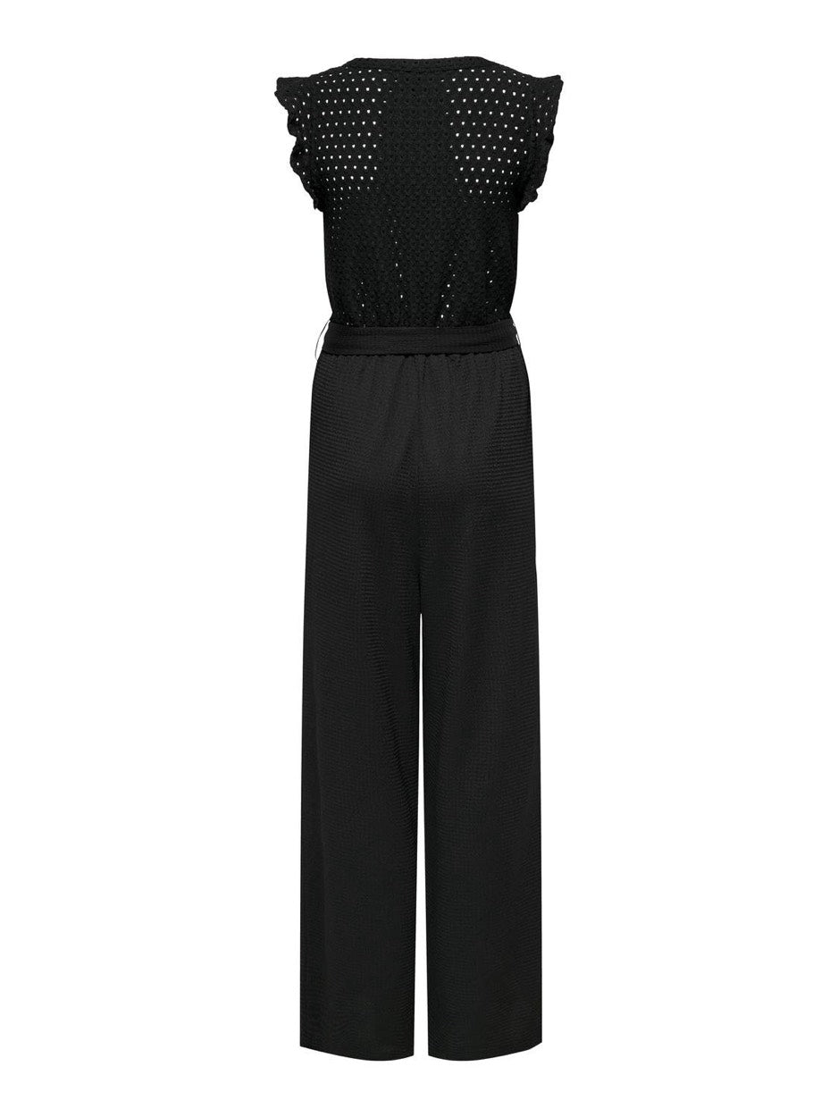 Onlelisa S/l V-neck Jumpsuit Jrs - Zwart