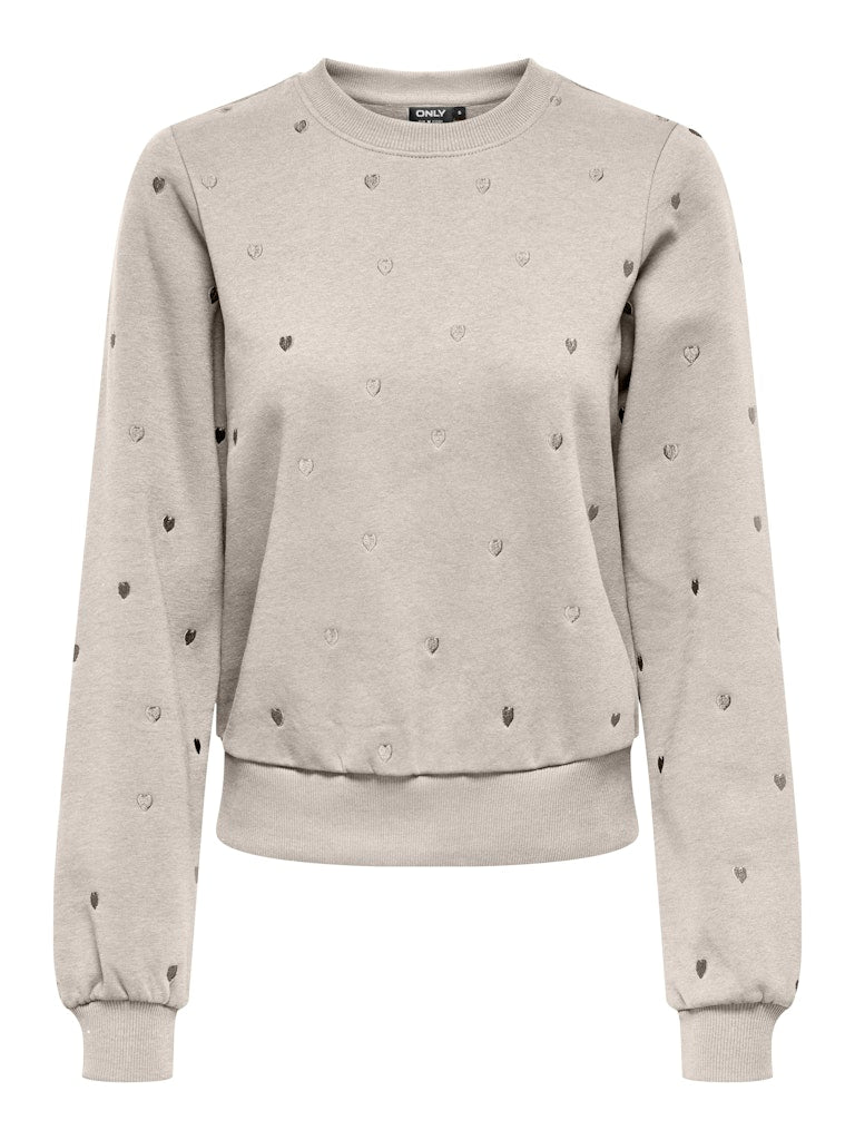 Onlatika L/s O-neck Glitter Emb. Box Swt - Kit