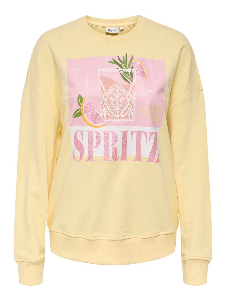 Onlkita L/s Sweat Box Ub Cs Swt - Licht Geel