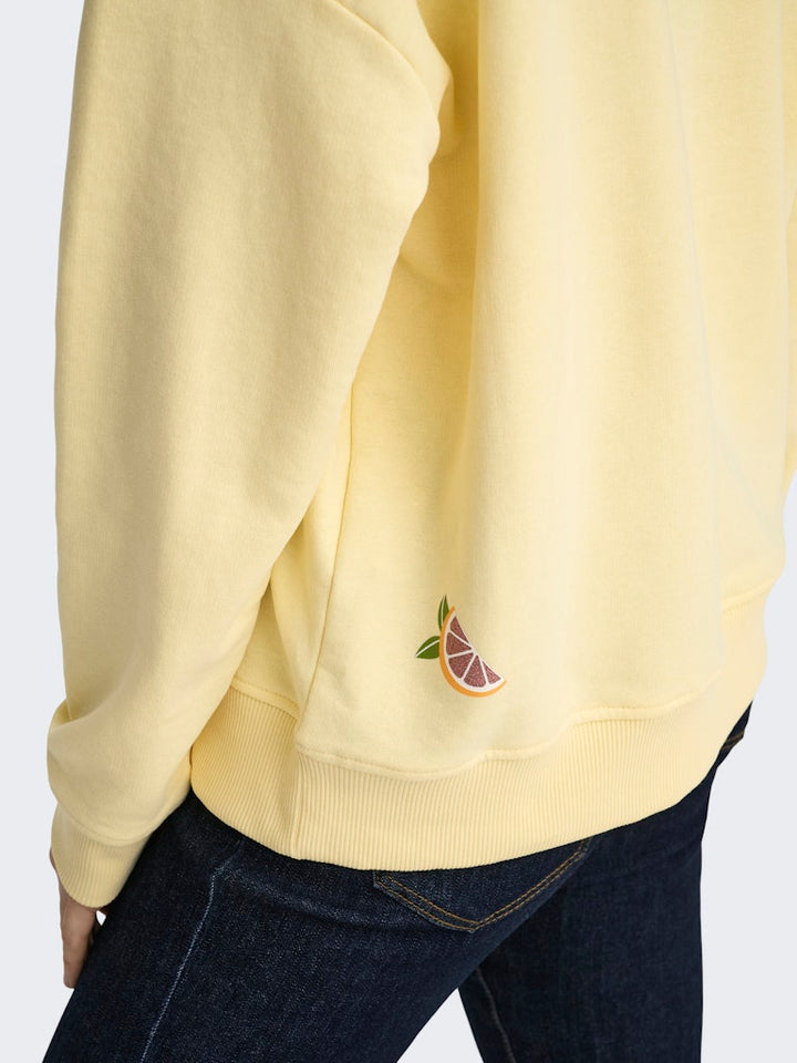 Onlkita L/s Sweat Box Ub Cs Swt - Licht Geel