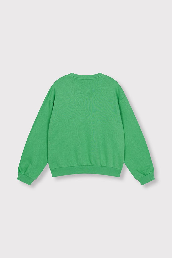 Embroidered A Sweater - Groen