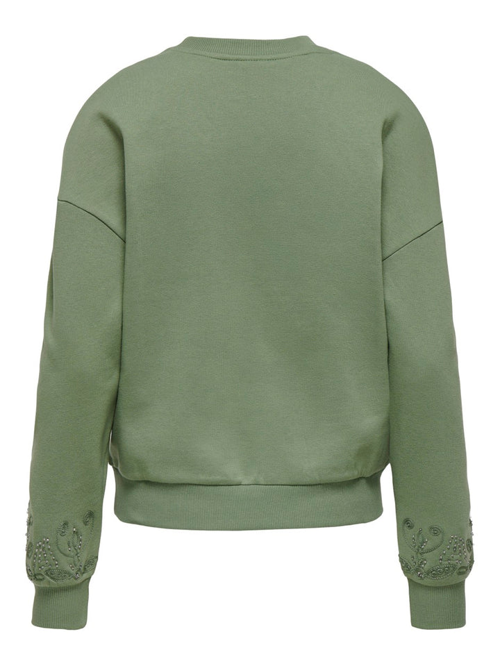 Onlcora L/s O-neck Swt - Oud Groen