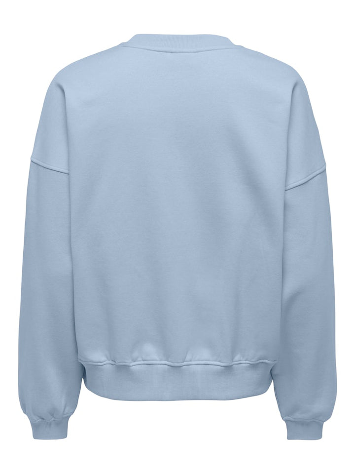 Jdymesa Life L/s O-nk Emb Sweat Jrs Noos - Lichtblauw
