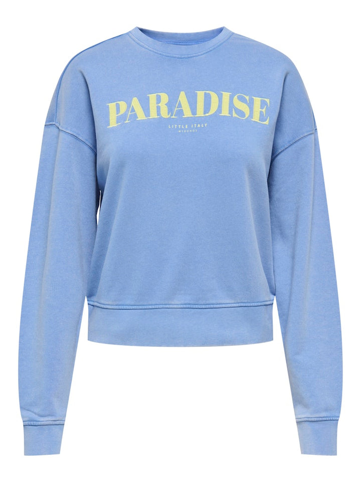 Onltabba L/s Round Neck Ub Swt - Lichtblauw