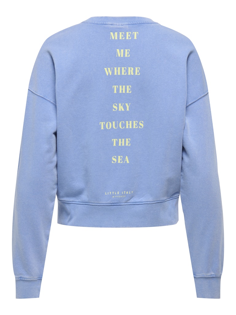 Onltabba L/s Round Neck Ub Swt - Lichtblauw