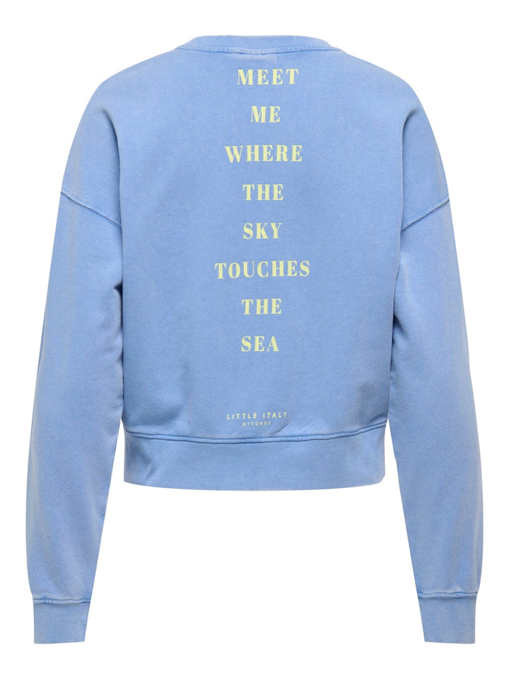 Onltabba L/s Round Neck Ub Swt - Lichtblauw