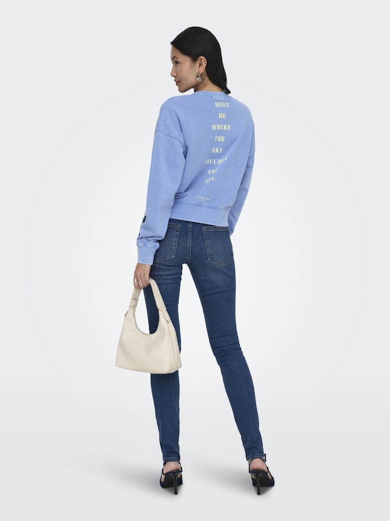 Onltabba L/s Round Neck Ub Swt - Lichtblauw