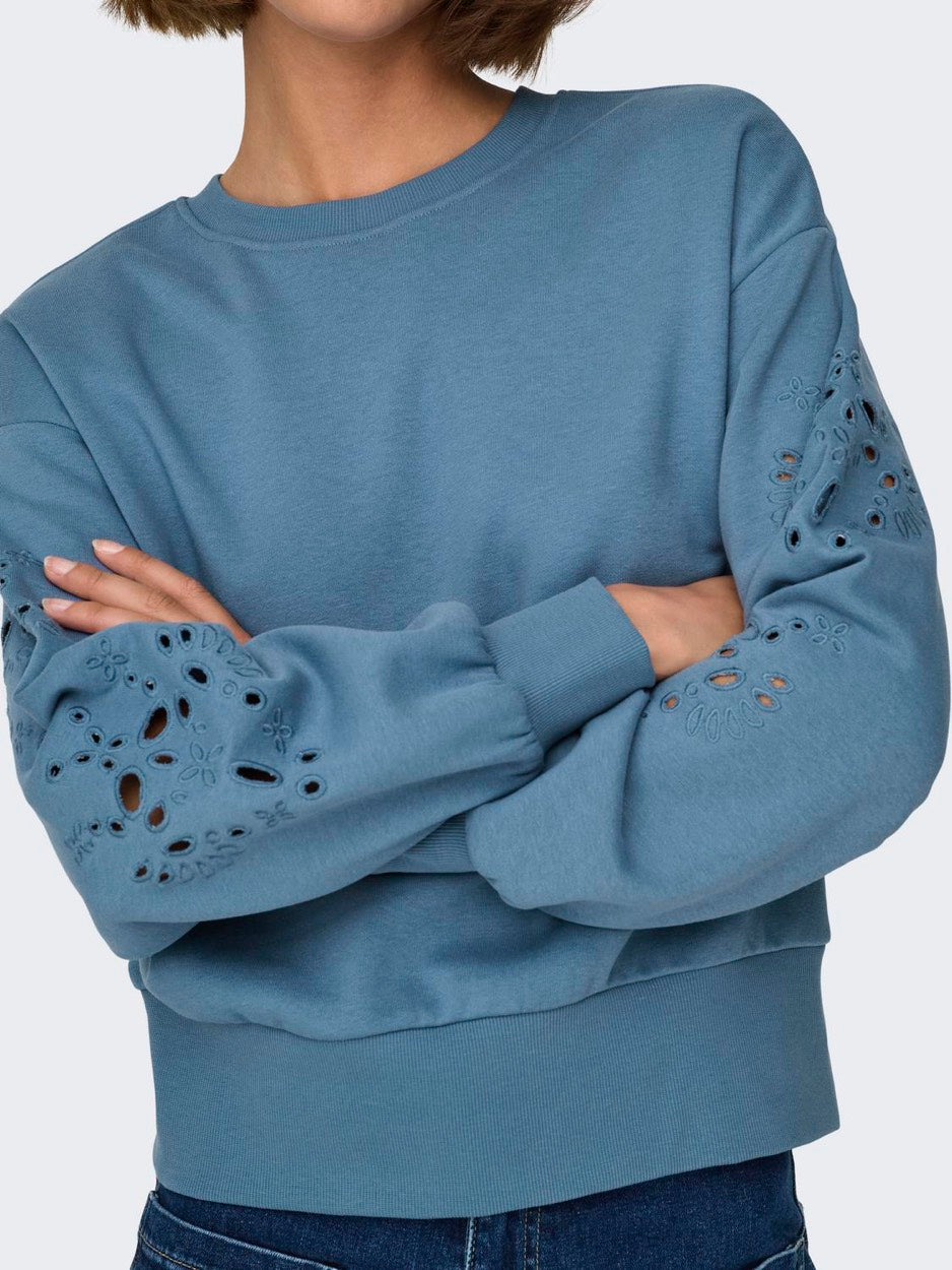 Onlwinnie L/s O-neck Swt - Rafblauw